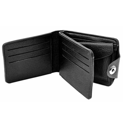 Portofel Volkswagen barbatesc, negru, din piele, MAGRO