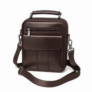Borseta barbateasca din piele naturalade calitate, 23 x 19 maro, Magrot de lux