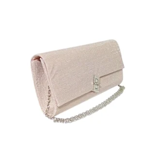 Geanta plic de seara, pentru ocazii si petreceri, Bej sidef, 26 x 12 cm, Magrot 25008
