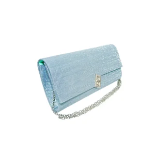 Geanta plic de seara, pentru ocazii si petreceri, Blue sidef, 26 x 12 cm, Magrot 25005
