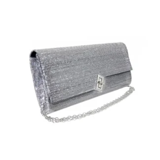 Geanta plic de seara, pentru ocazii si petreceri, Gry sidef, 26 x 12 cm, Magrot 25004