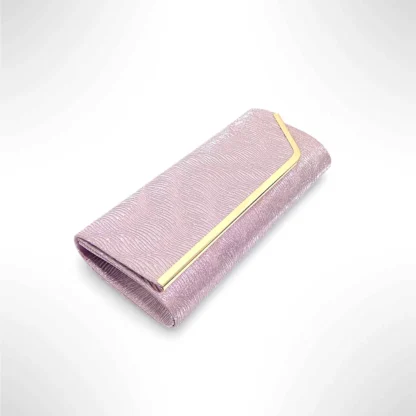 Geanta dama tip plic de seara, ocazii si petreceri, Roz relief, 26 x 12 cm, Magrot 25024