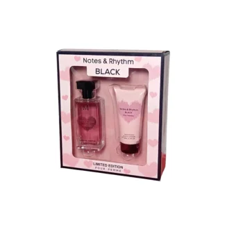 Set Cadou Dama – Parfum si Crema de Corp, Notes & Rhythm Black, Magrot 25037