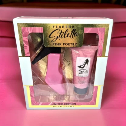 Set Cadou Stiletto Pink Poetry – Parfum si Crema de Corp, Eleganta si Rafinament Magrot 25035