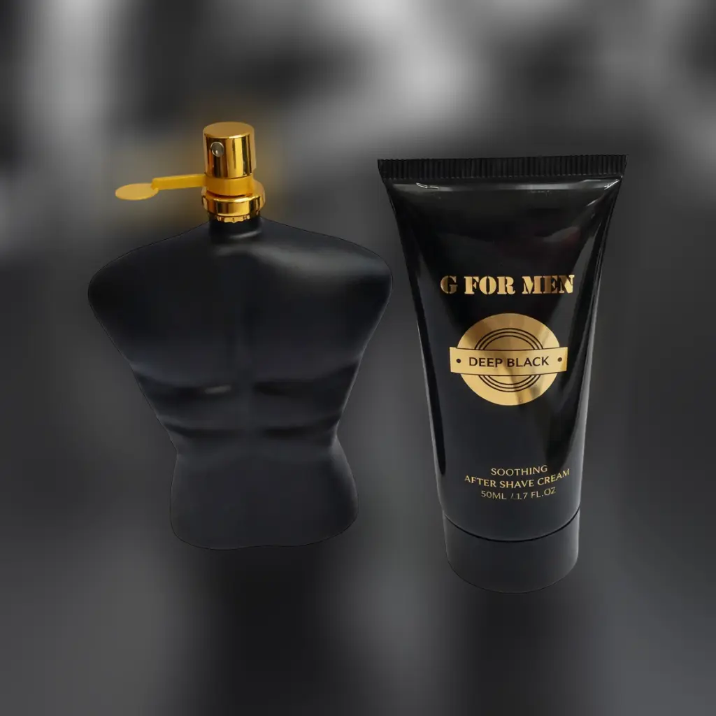 Set cadou barbati Deep Black parfum si gel dus, fresh oriental Magrot 25067 4 Crema dupa barbierit si apa de toaleta Deep Black G For Men