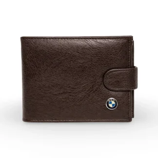 Portofel BMW Barbatesc maro - Piele Eco Premium - Compartiment Buletin si 10 Carduri, Magrot 26009