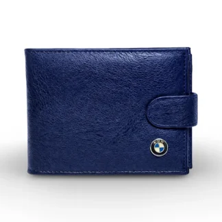 Portofel BMW Barbatesc blue - Piele Eco Premium - Compartiment Buletin si 10 Carduri, Magrot 26010