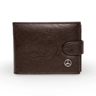Portofel Mercedes Barbatesc maro - Piele Eco Premium - Compartiment Buletin si 10 Carduri, Magrot 26006