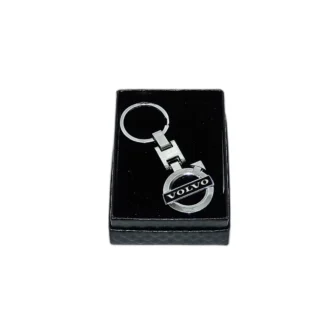Breloc Volvo Premium din Metal Inoxidabil, cu Sigla în Relief – Cutie Cadou Eleganta pentru Fanii Volvo - 26015