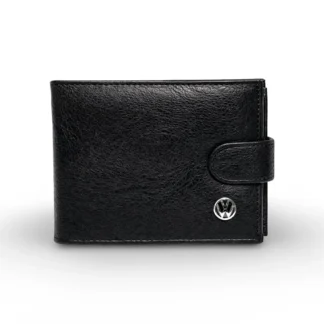 Portofel Volkswagen Barbatesc Negru - Piele Eco Premium - Compartiment Buletin si 10 Carduri, Magrot 26011