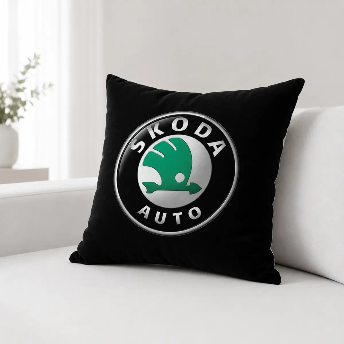 Fata de perna, husa cu sigla Skoda, 45 x 45, Magrot, 26038 2 Fata de perna, husa cu sigla Skoda, 45 x 45, Magrot, 26038