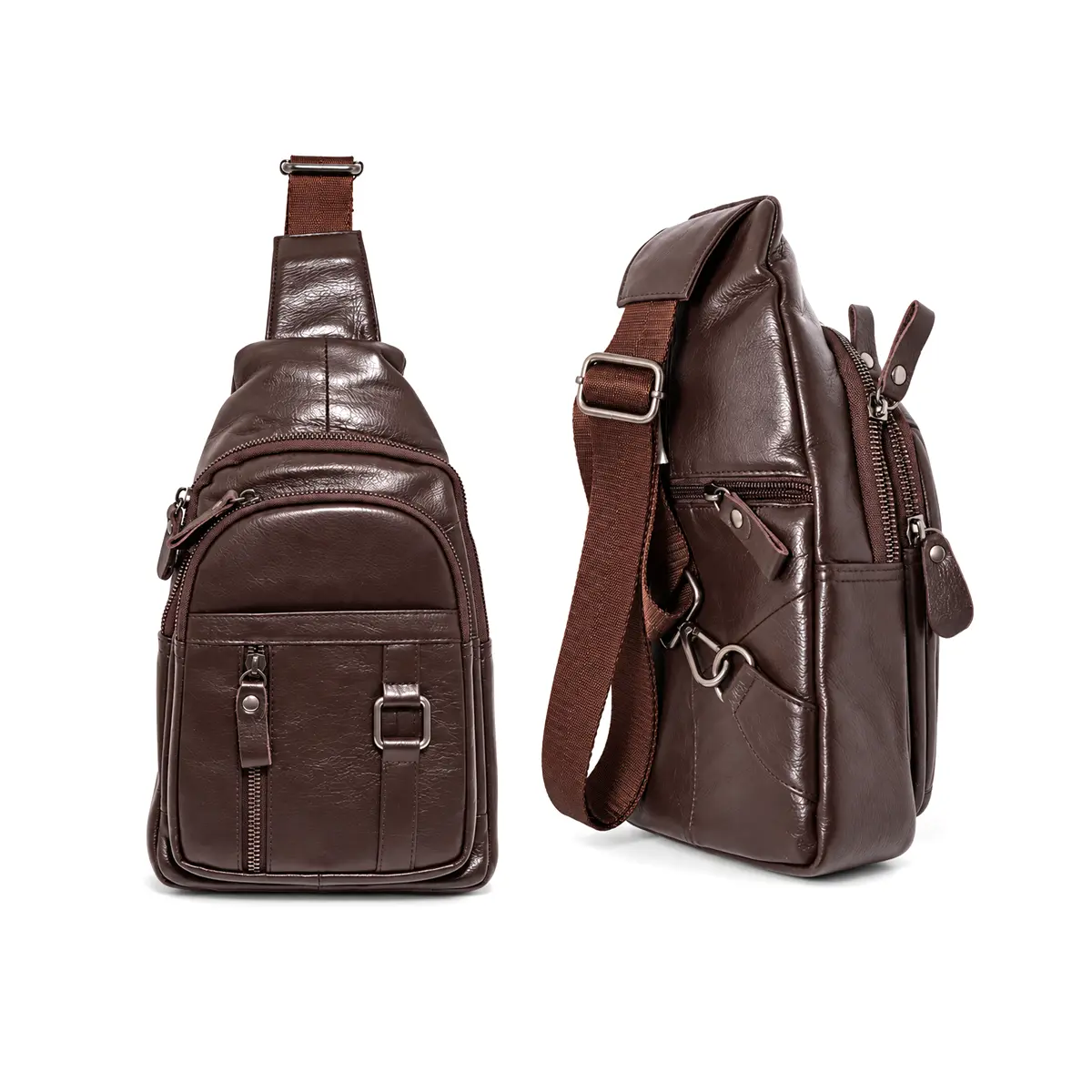 Borseta Crossbody de Umar din Piele Naturala, Maro Brun, 30x18 cm, Bareta Reglabila – Magrot 26050 3 Borseta Crossbody de Umar din Piele Naturala, Maro Brun, 30x18 cm, Bareta Reglabila – Magrot 26050 - imagine 3