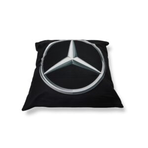 Perna cu sigla Mercedes, 45 x 45, bumbac Magrot 088 negru