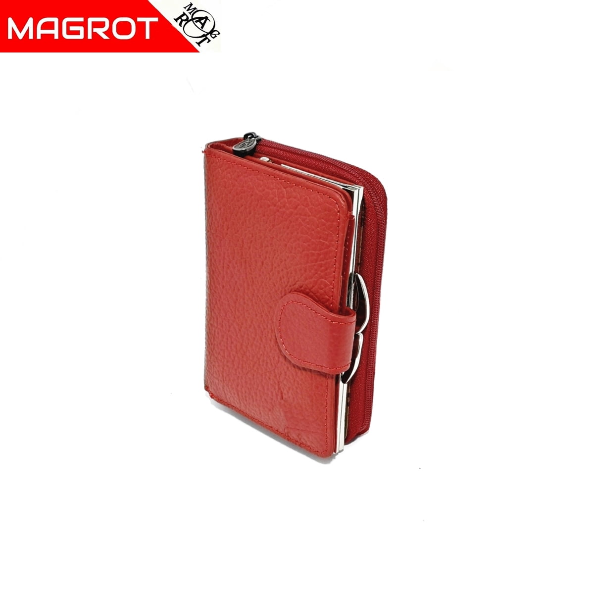 enthusiastic Brother gain Portofel dama, mic din piele naturala, 1035 red - Magrot shop